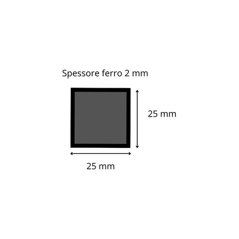 Image of tubo quadro 25x25