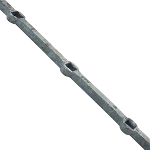 Barra forata in ferro quadro 14x14