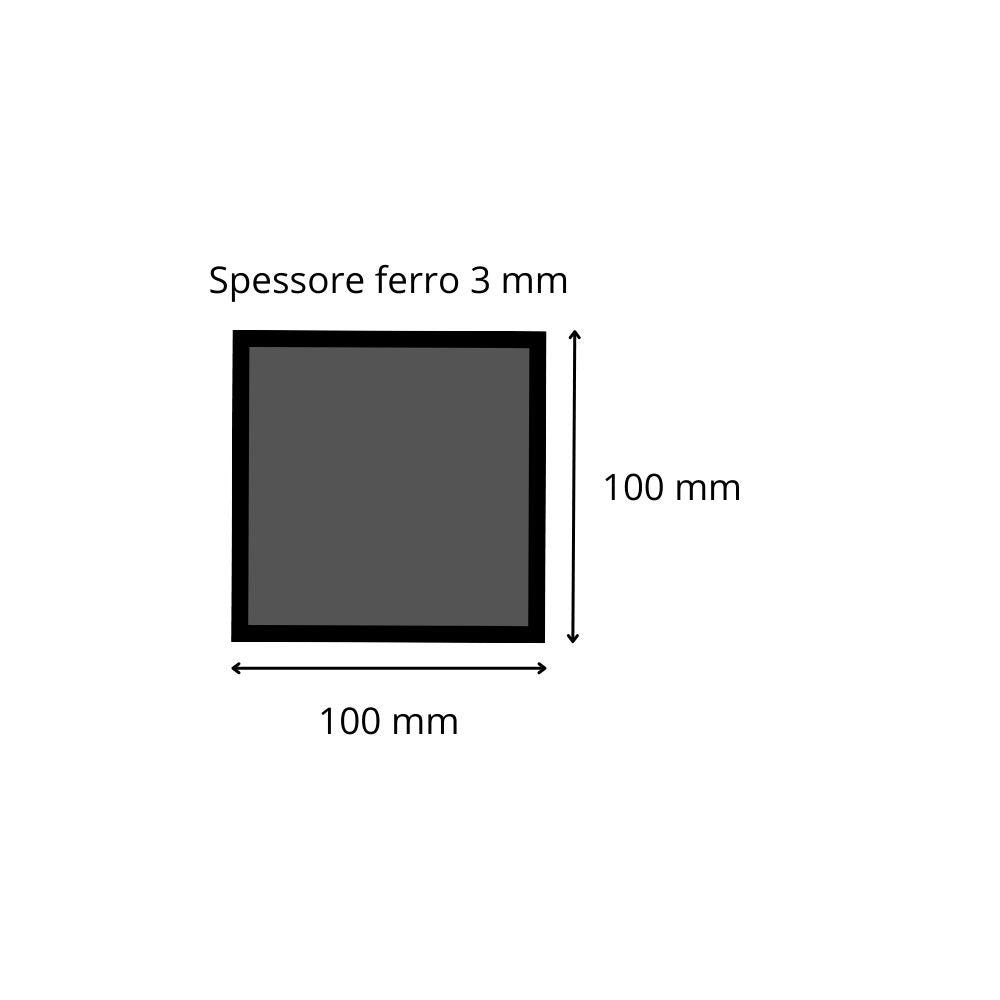 tubolare ferro 100x100x3