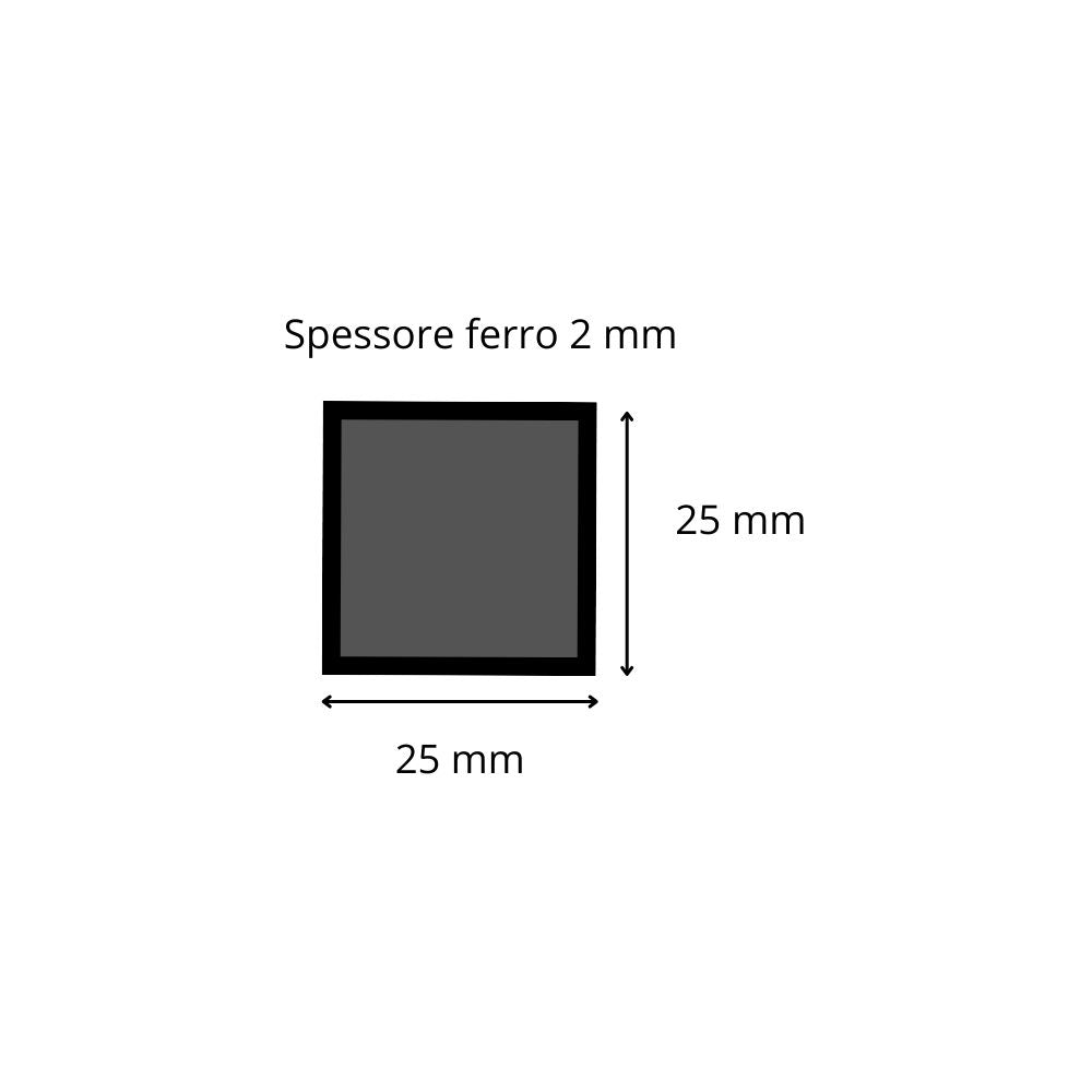 tubo quadro 25x25
