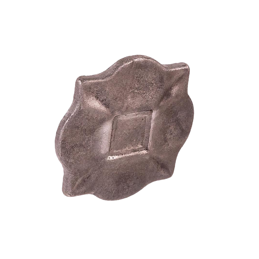 base quadra in ferro battuto